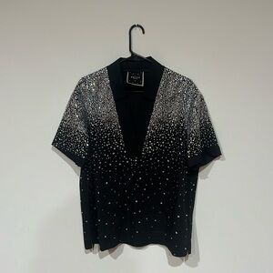 ORTTU Star Neck Diamond Shirt